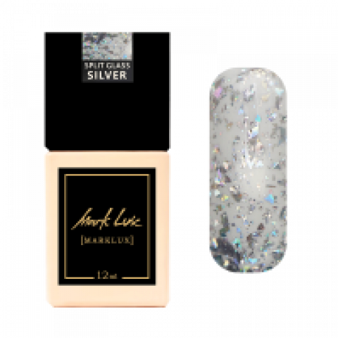 Гель-лак MarkLux Split Glass silver (12мл)
